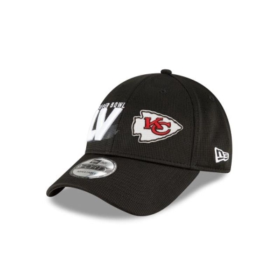 Kansas City Chiefs Gorra | New Era NFL Super Bowl Lv 9forty Adjustable Cap Mexico - Negros